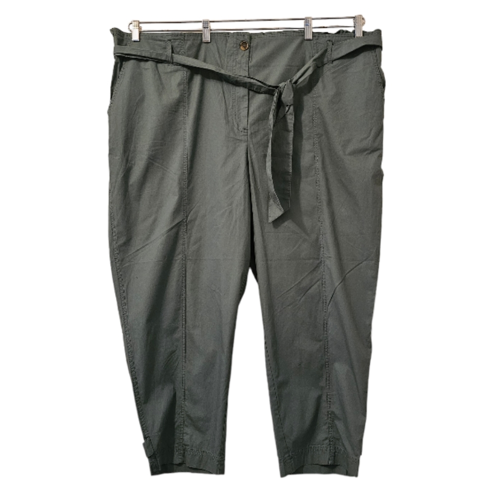 Teal Penningtons Women's Cropped Straight-Leg Pants